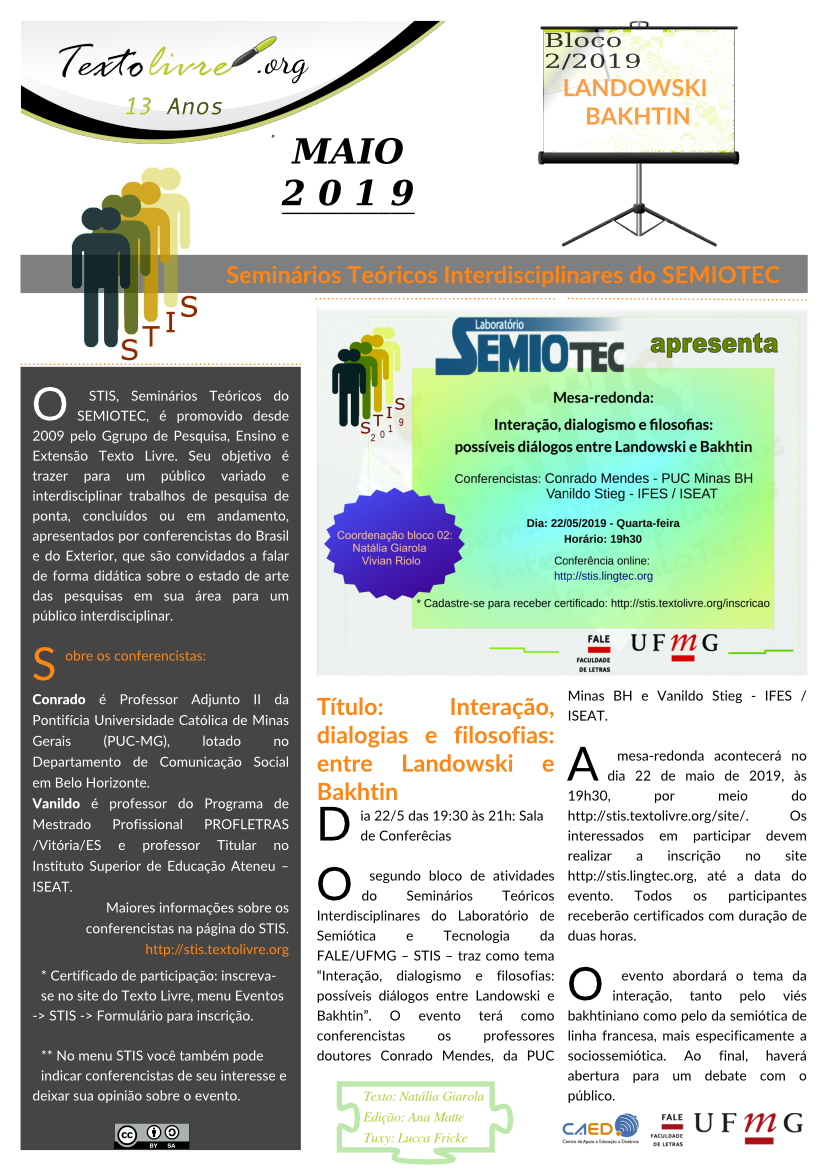 Jornal do Texto Livre: STIS maio 2019