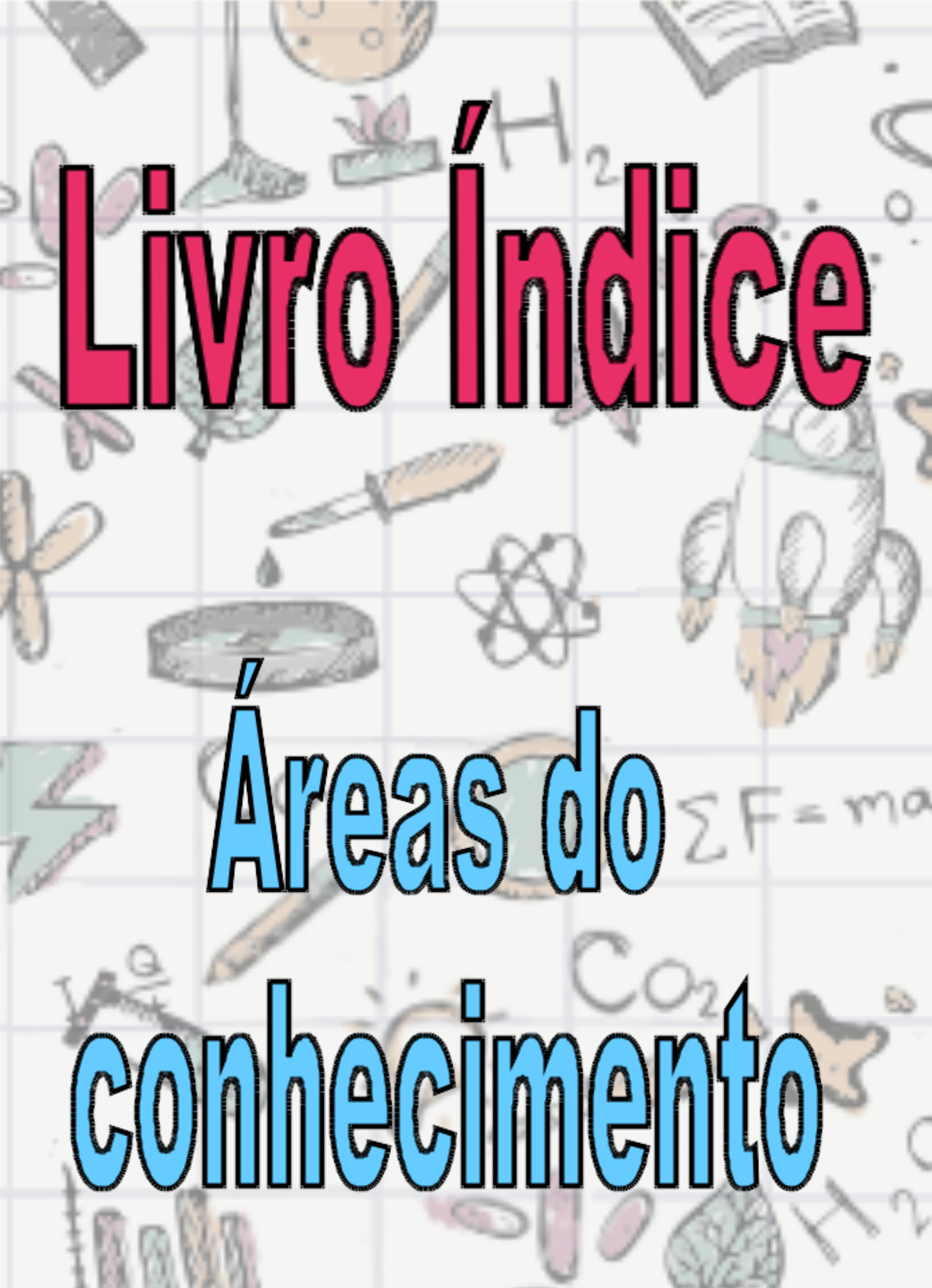 Capa do Livro-Índice - Organização dos Trabalhos segundo a Área do Conhecimento